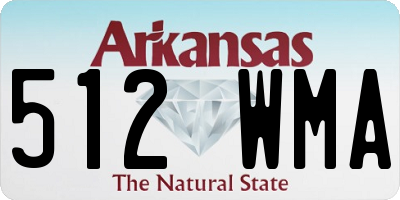 AR license plate 512WMA