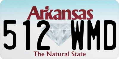 AR license plate 512WMD
