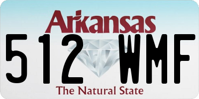 AR license plate 512WMF