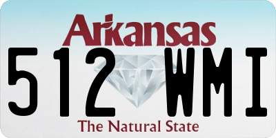 AR license plate 512WMI