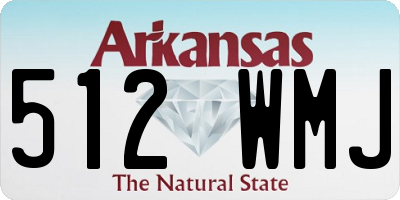 AR license plate 512WMJ