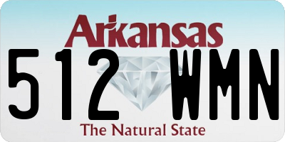 AR license plate 512WMN