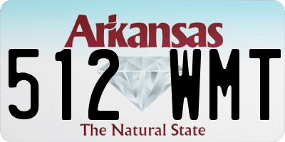 AR license plate 512WMT