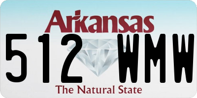 AR license plate 512WMW