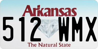 AR license plate 512WMX