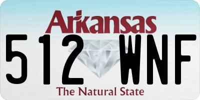 AR license plate 512WNF
