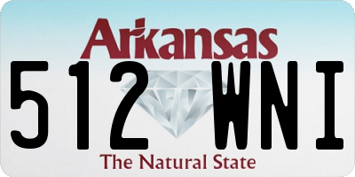AR license plate 512WNI