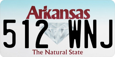 AR license plate 512WNJ