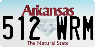 AR license plate 512WRM