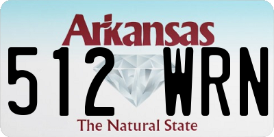 AR license plate 512WRN