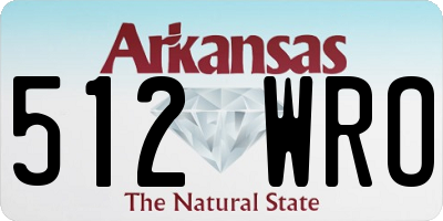 AR license plate 512WRO