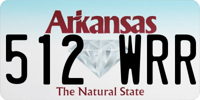 AR license plate 512WRR