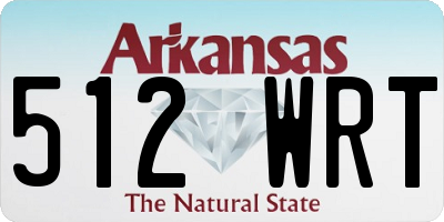AR license plate 512WRT