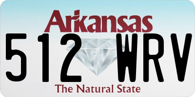 AR license plate 512WRV