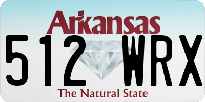AR license plate 512WRX