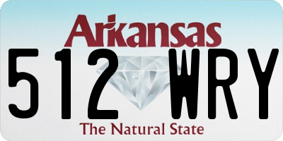 AR license plate 512WRY
