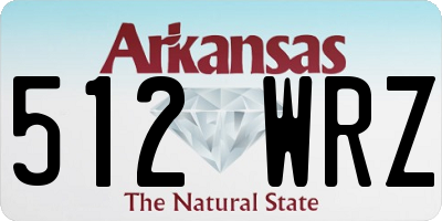 AR license plate 512WRZ