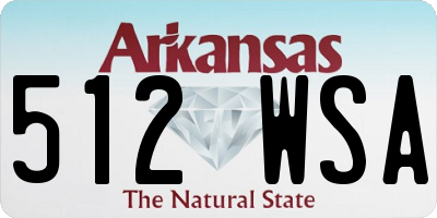 AR license plate 512WSA