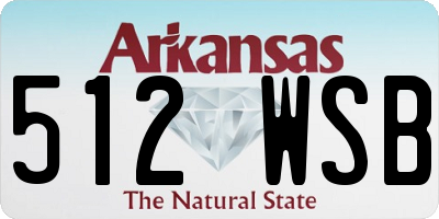 AR license plate 512WSB