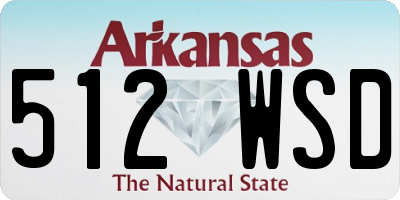 AR license plate 512WSD