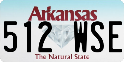 AR license plate 512WSE