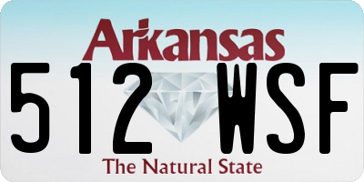 AR license plate 512WSF