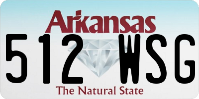 AR license plate 512WSG