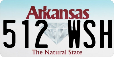 AR license plate 512WSH