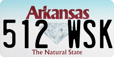 AR license plate 512WSK