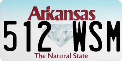 AR license plate 512WSM