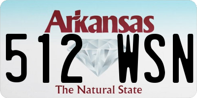 AR license plate 512WSN