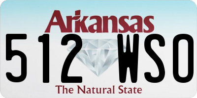 AR license plate 512WSO
