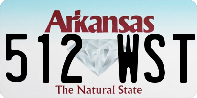 AR license plate 512WST