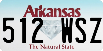 AR license plate 512WSZ