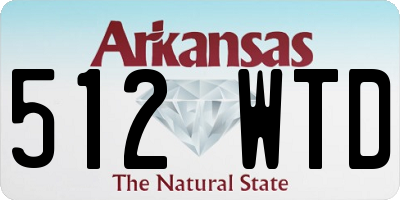 AR license plate 512WTD