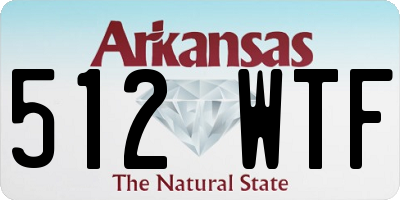 AR license plate 512WTF