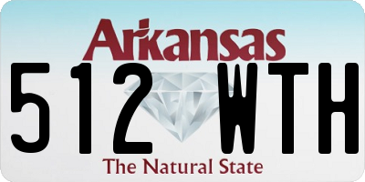 AR license plate 512WTH