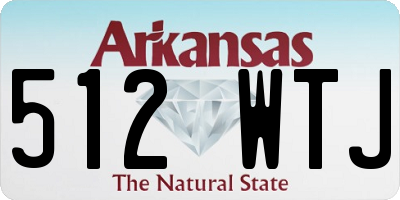 AR license plate 512WTJ