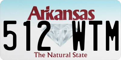 AR license plate 512WTM