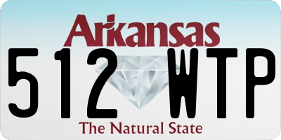 AR license plate 512WTP
