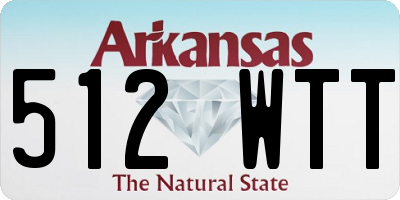 AR license plate 512WTT