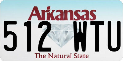 AR license plate 512WTU