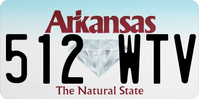 AR license plate 512WTV