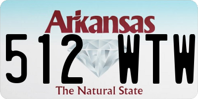 AR license plate 512WTW