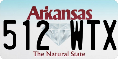 AR license plate 512WTX