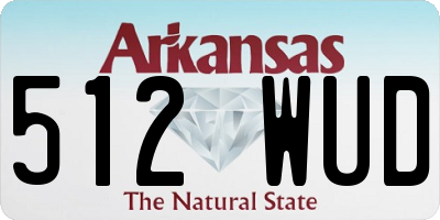 AR license plate 512WUD