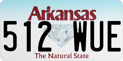 AR license plate 512WUE