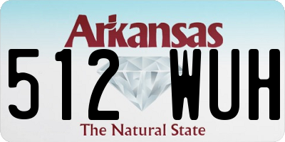 AR license plate 512WUH