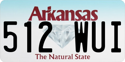AR license plate 512WUI