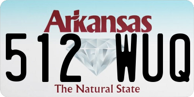 AR license plate 512WUQ